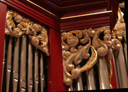 Carved ornament, pipe shade carvings for Vassar College, Poughkeepsie, New York